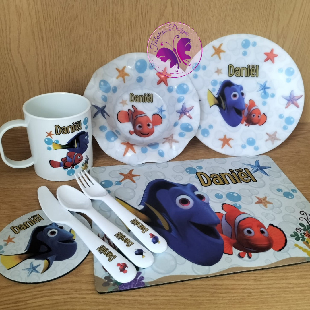 Kiddies lunch set - Finding Nemo – Fabulous Designs