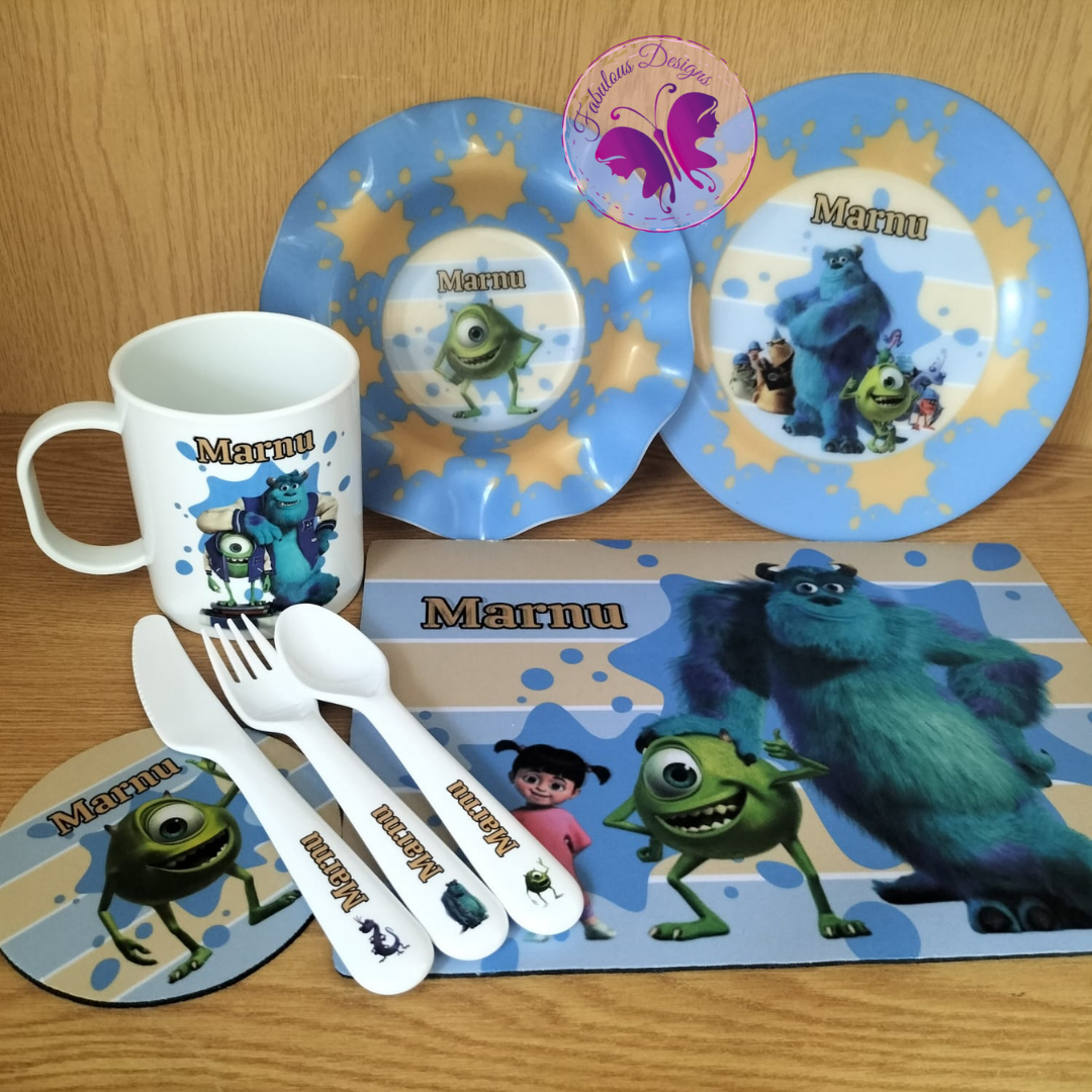 Kiddies lunch set - Monsters Inc.