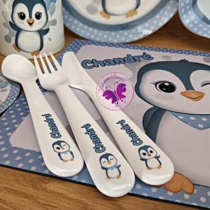 Kiddies lunch set - Blue Penguin