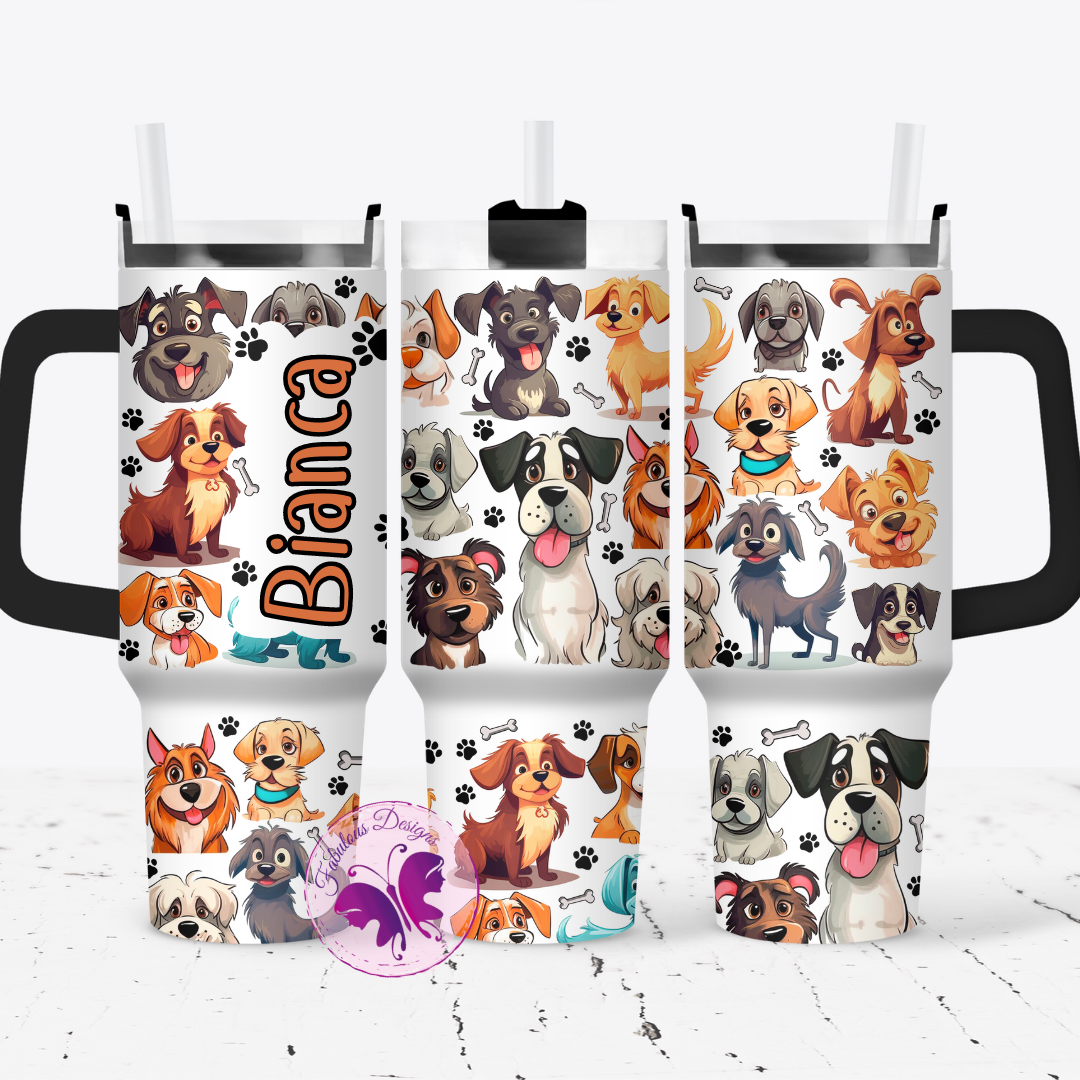 1.2 Liter Tumbler - Cute Dogs