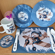 Load image into Gallery viewer, Kiddies lunch set - Aviation
