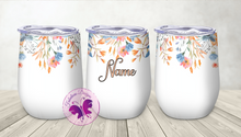 Load image into Gallery viewer, Personalized Wine Tumbler - Wildflowers
