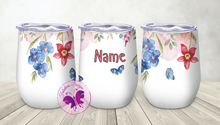 Load image into Gallery viewer, Personalized Wine Tumbler - Red &amp; Blue

